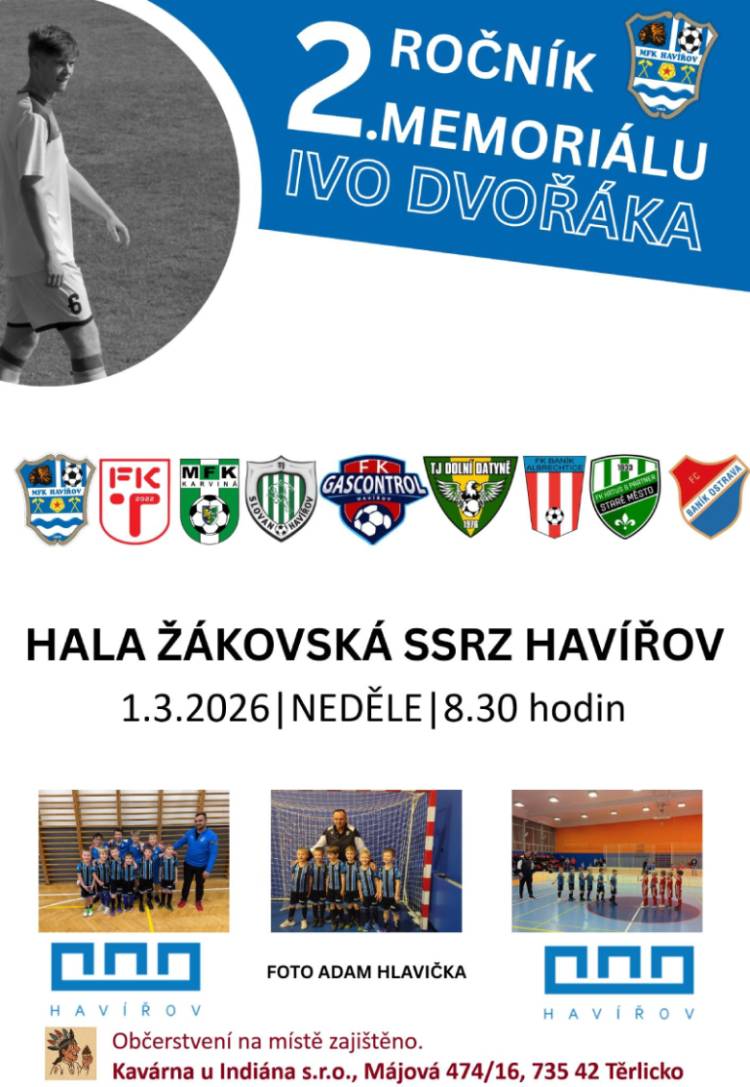 Pozvání na akci - 2. ročník memoriálu Ivo Dvořáka