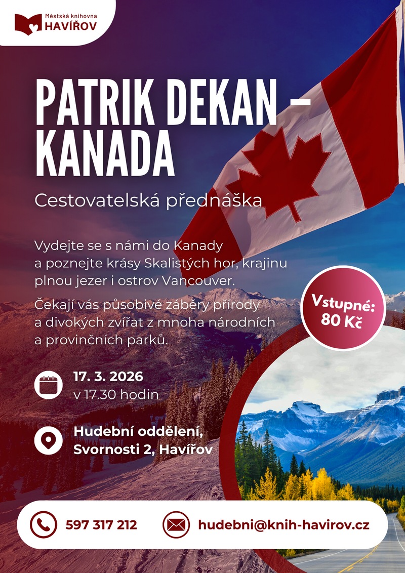 Pozvání na akci - Patrik Dekan – Kanada