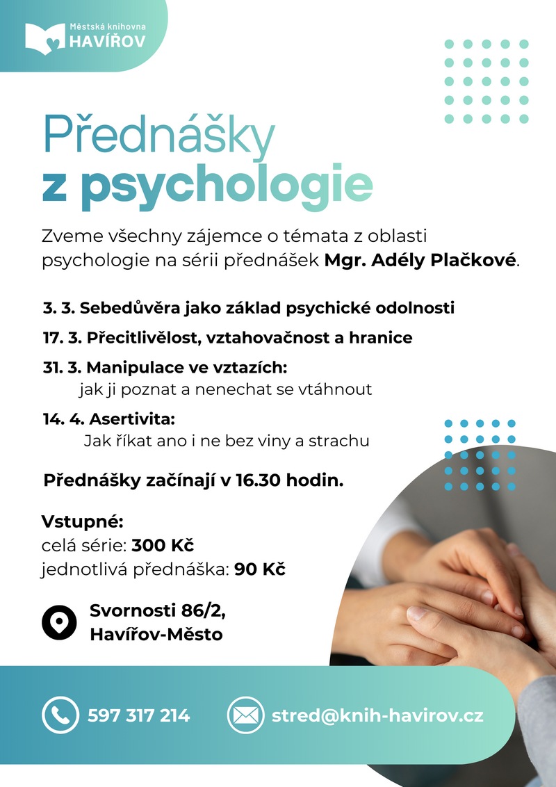 Pozvání na akci - Přednášky z psychologie