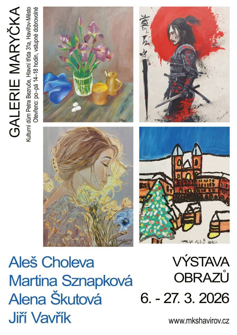 Pozvání na akci - Výstava obrazů - Setkání čtyř světů