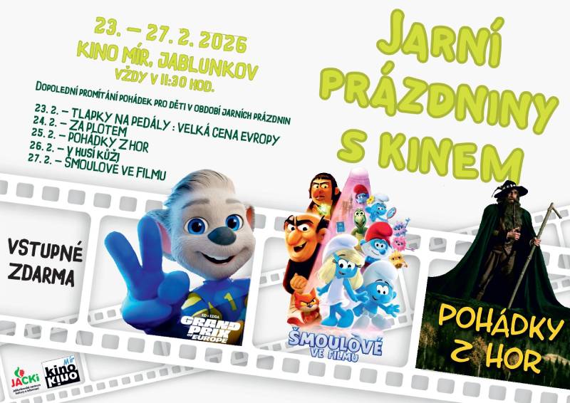 Pozvání na akci - Jarní prázdniny s kinem Jablunkov