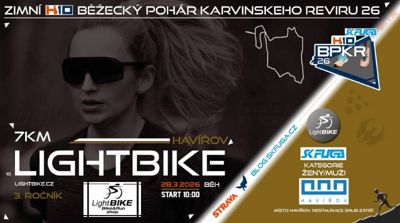 Pozvání na akci - 3. ročník běžeckého závodu LightBike běh 2026