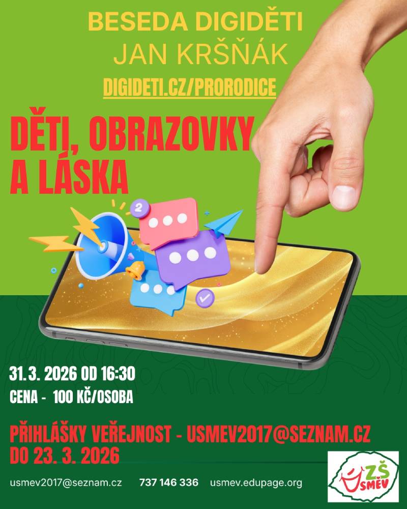 Pozvání na akci - Beseda digiděti