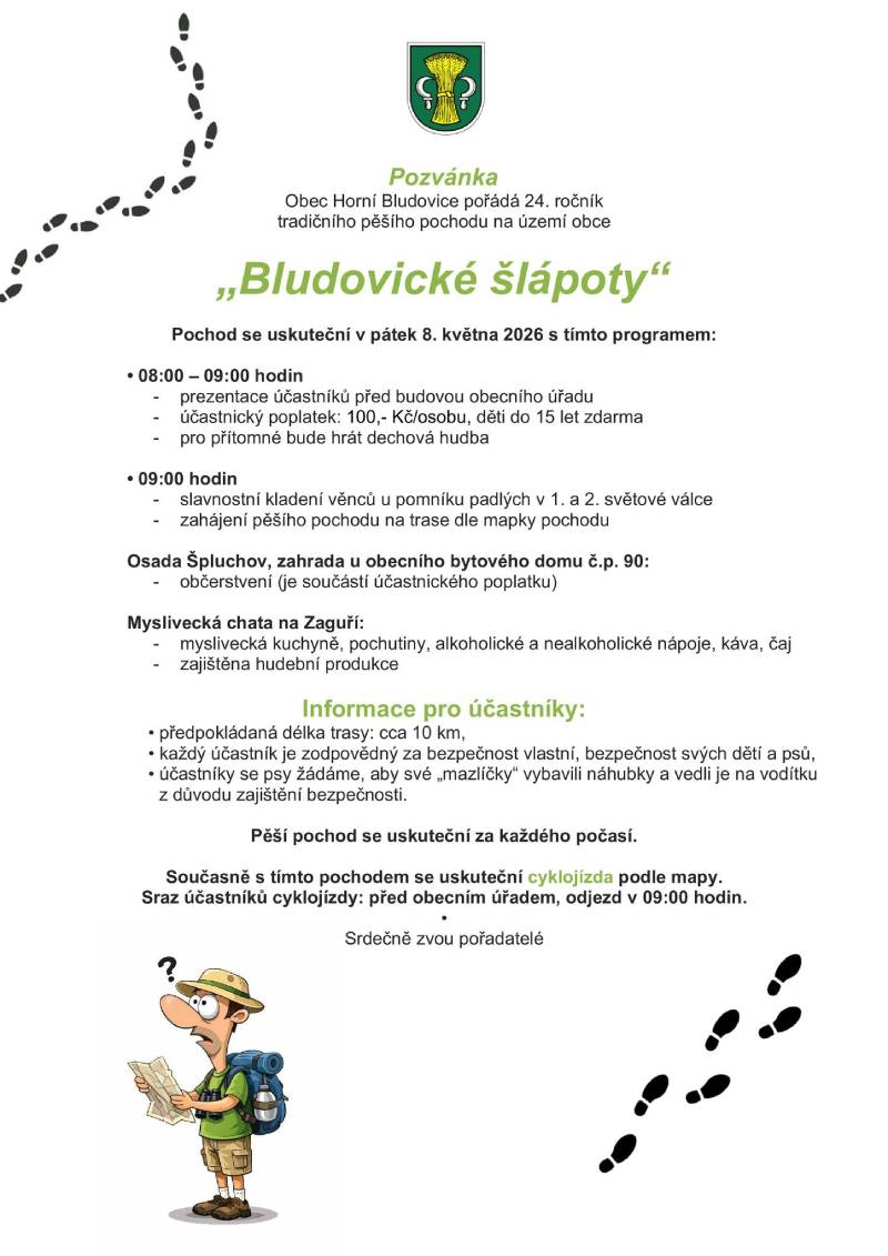 Pozvání na akci - Bludovické šlápoty