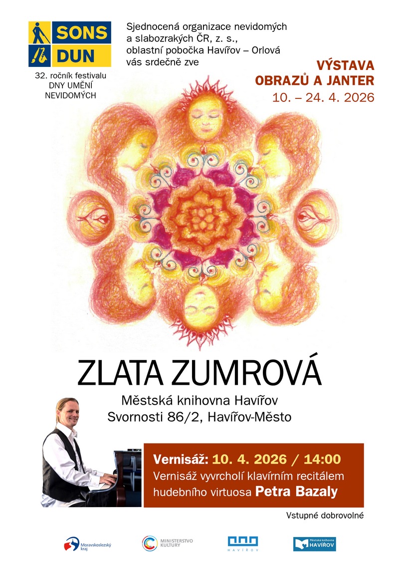 Pozvání na akci - Dny umění nevydomých