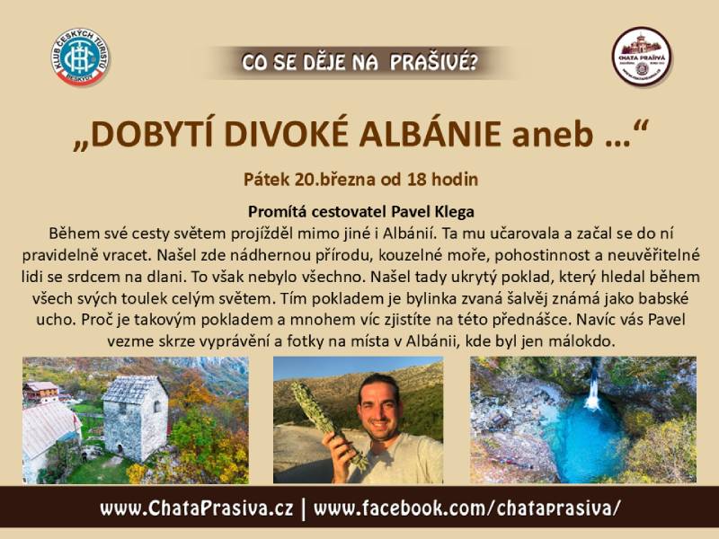 Pozvání na akci - Dobytí divoké Albánie aneb...