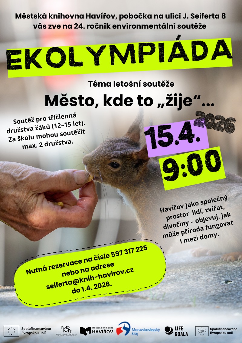 Pozvání na akci - Ekolympiáda – Město, kde to „žije“