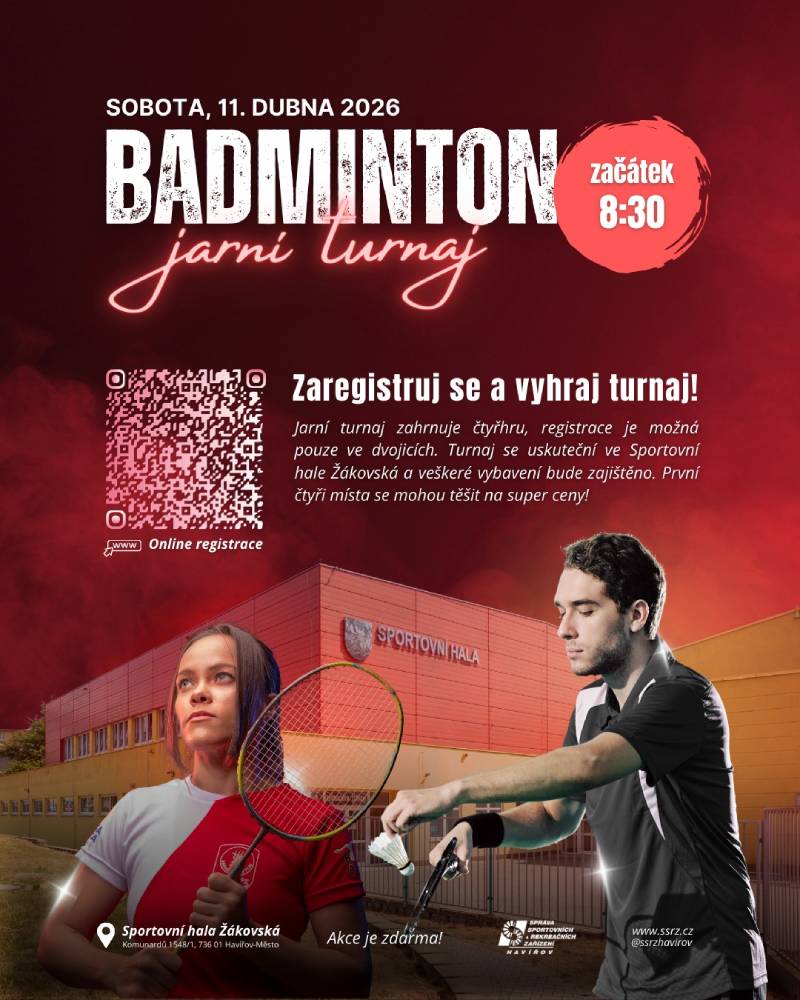 Pozvání na akci - Jarní turnaj - Badminton