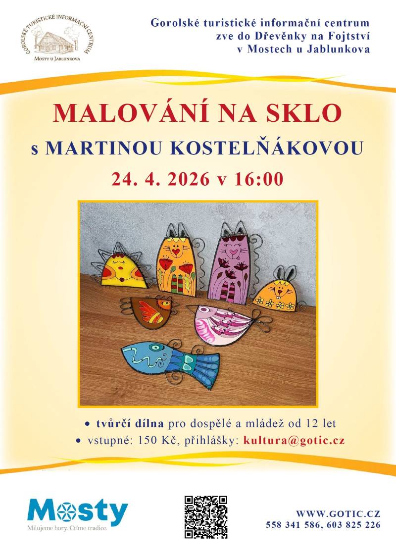 Pozvání na akci - Malování na sklo