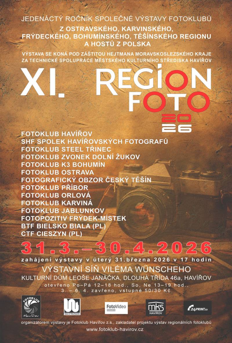 Pozvání na akci - Výstava Regionfoto 2026