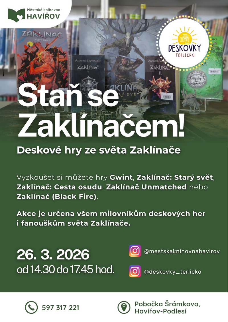 Pozvání na akci - Staň se Zaklínačem