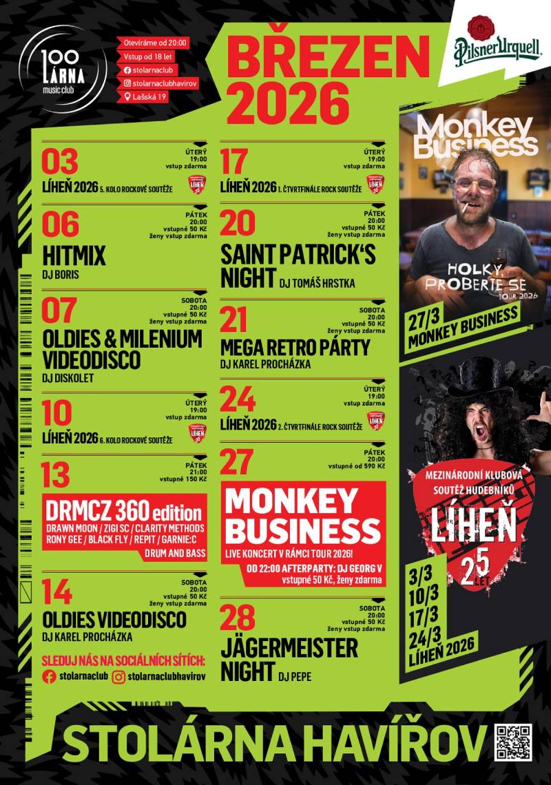 Pozvání na akci - Stolárna - Březen