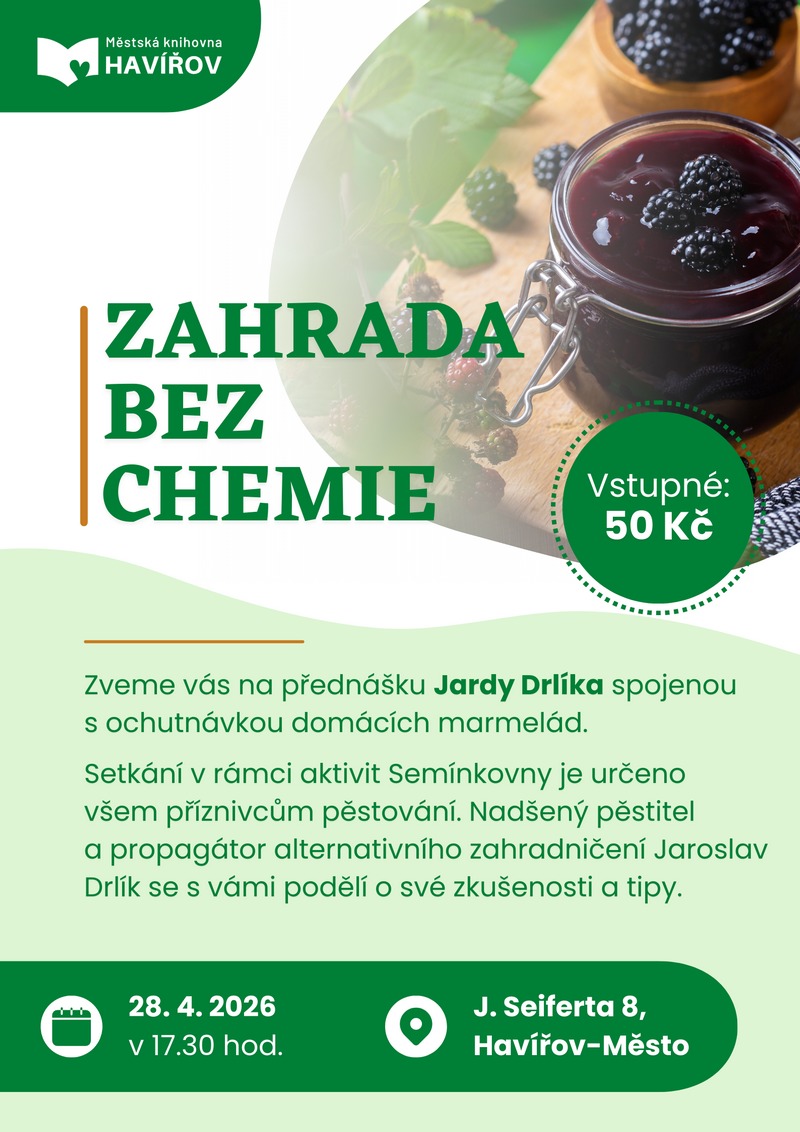Pozvání na akci - Zahrada bez chemie