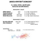 Pozvání na akci - Absolventský koncert
