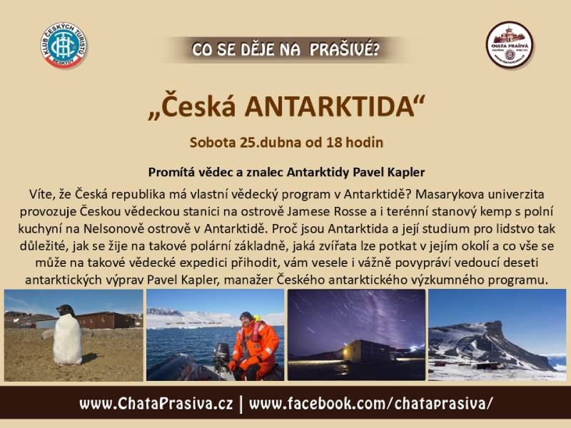 Pozvání na akci - Česká Antarktida