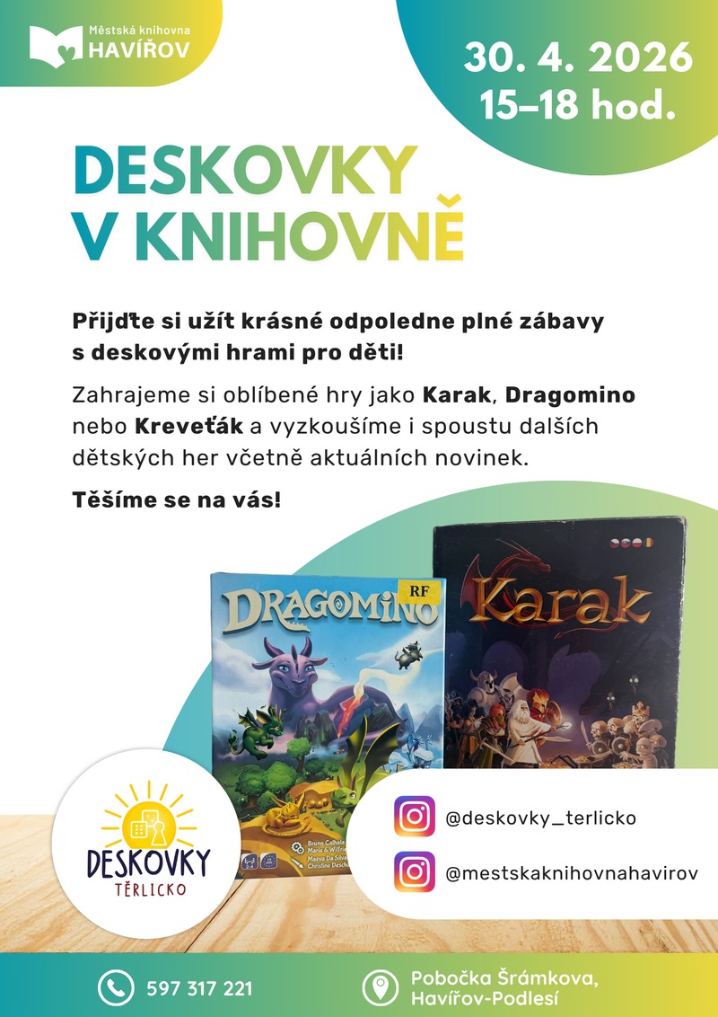 Pozvání na akci - Deskovky v knihovně
