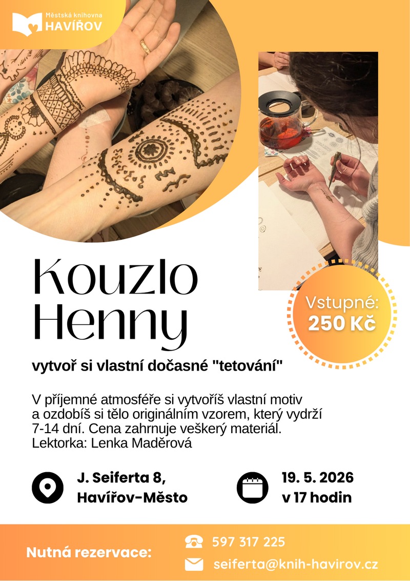 Pozvání na akci - Kouzlo henny