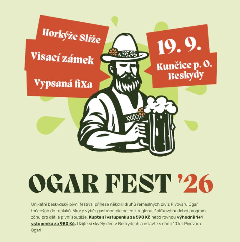 Pozvání na akci - Ogar Fest 2026