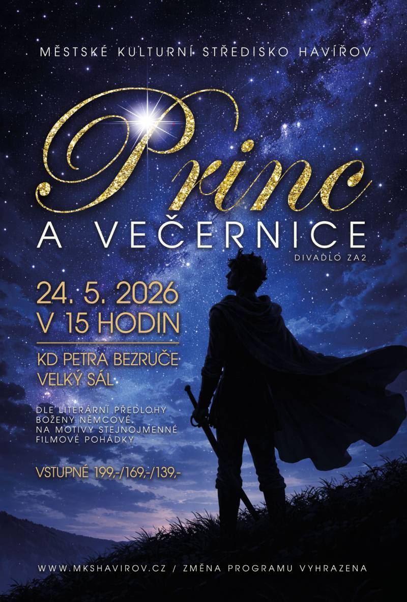 Pozvání na akci - Princ a Večernice