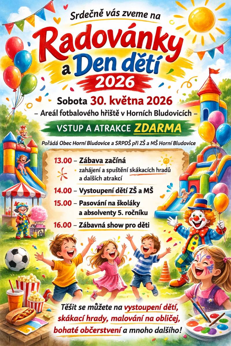 Pozvání na akci - Radovánky a Den dětí 2026
