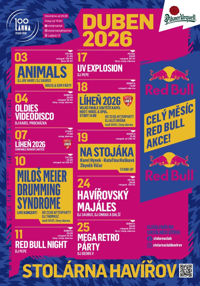 Pozvání na akci - Stolárna - Duben