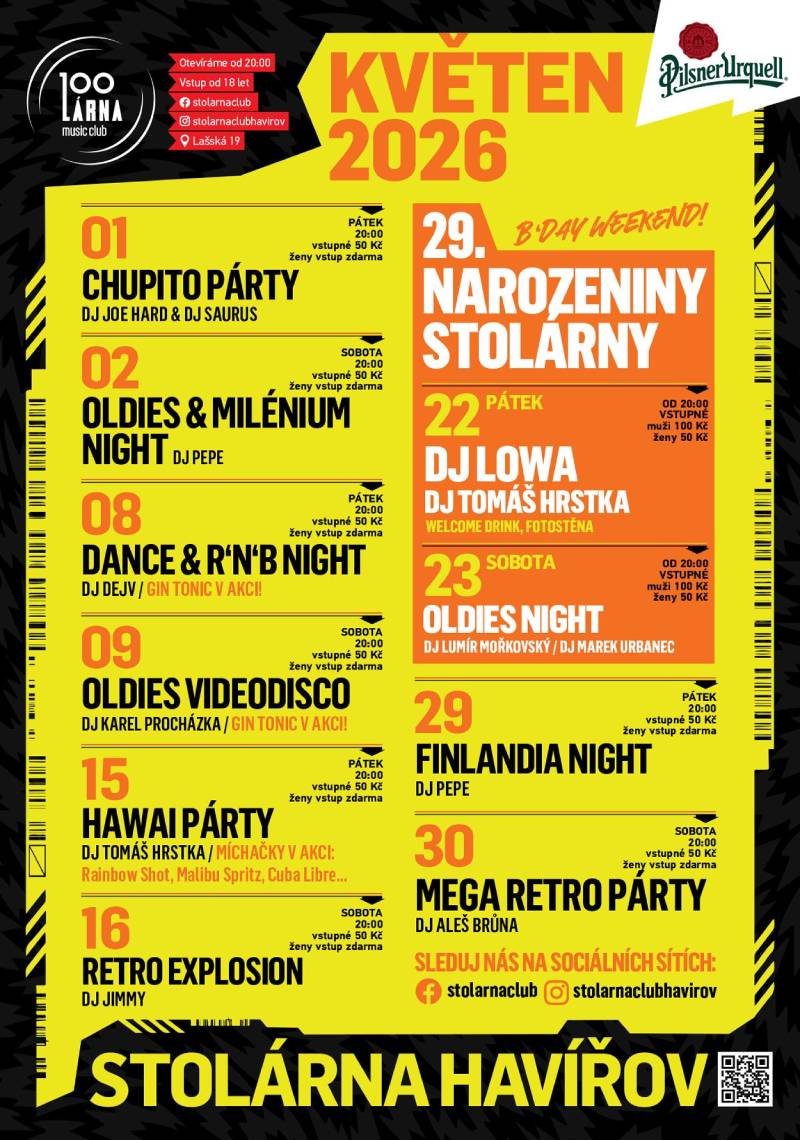 Pozvání na akci - Stolárna - Květen