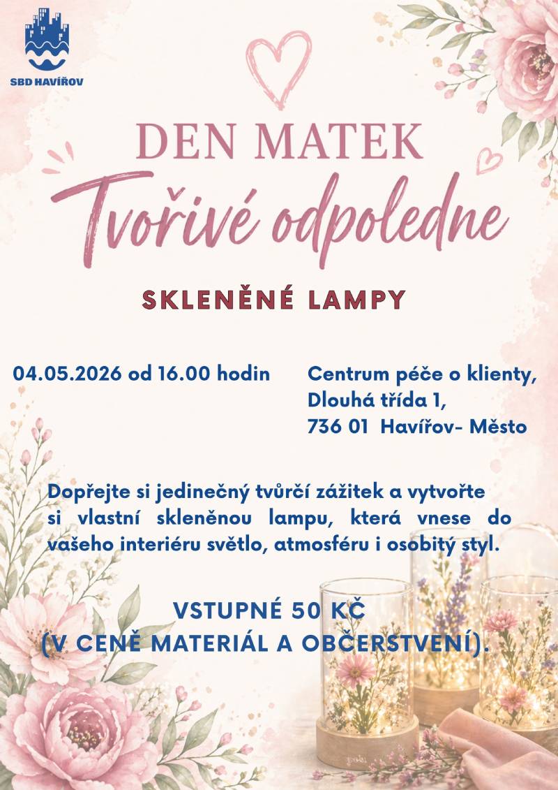 Pozvání na akci - Tvořivé odpoledne