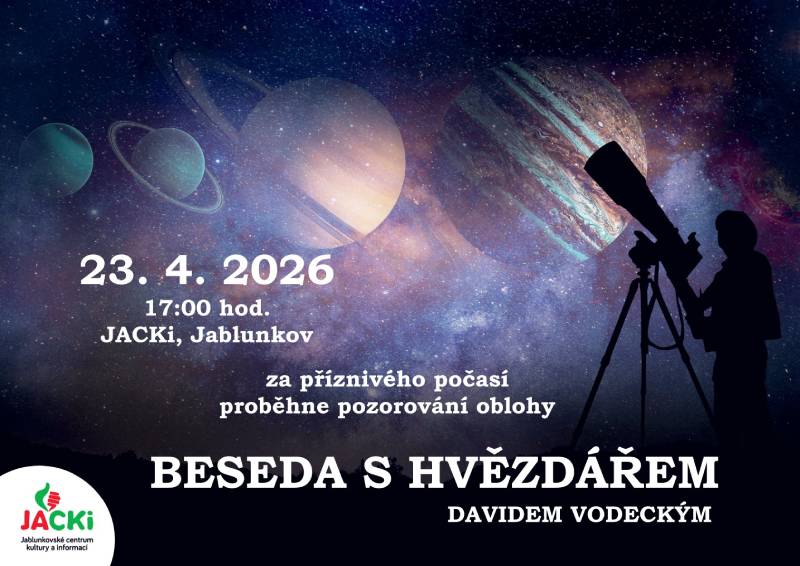 Pozvání na akci - Beseda s hvězdářem