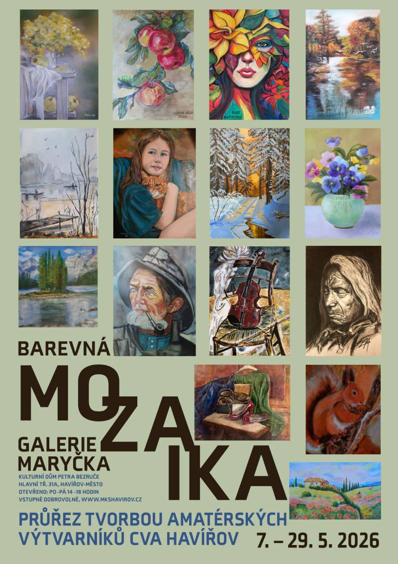 Pozvání na akci - Barevná mozaika