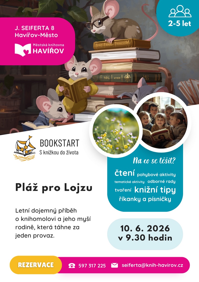 Pozvání na akci - Bookstart-Pláž pro Lojzu