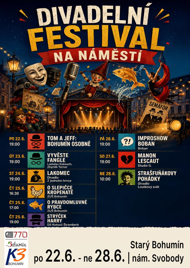 Pozvání na akci - Divadelní festival na náměstí v Bohumíně