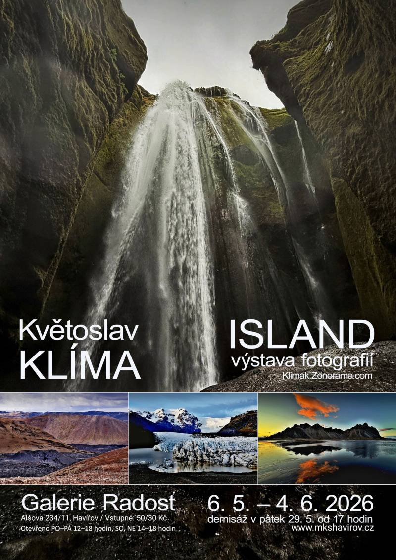 Pozvání na akci - Květoslav Klíma - Island