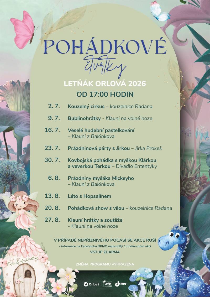 Pozvání na akci - Pohádkové čtvrtky v Orlové