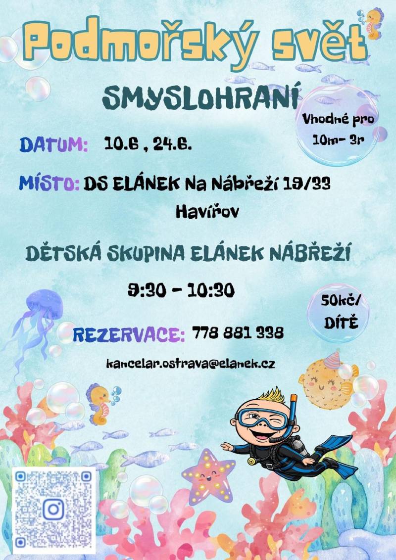 Pozvání na akci - Smyslohraní - Podmořský svět