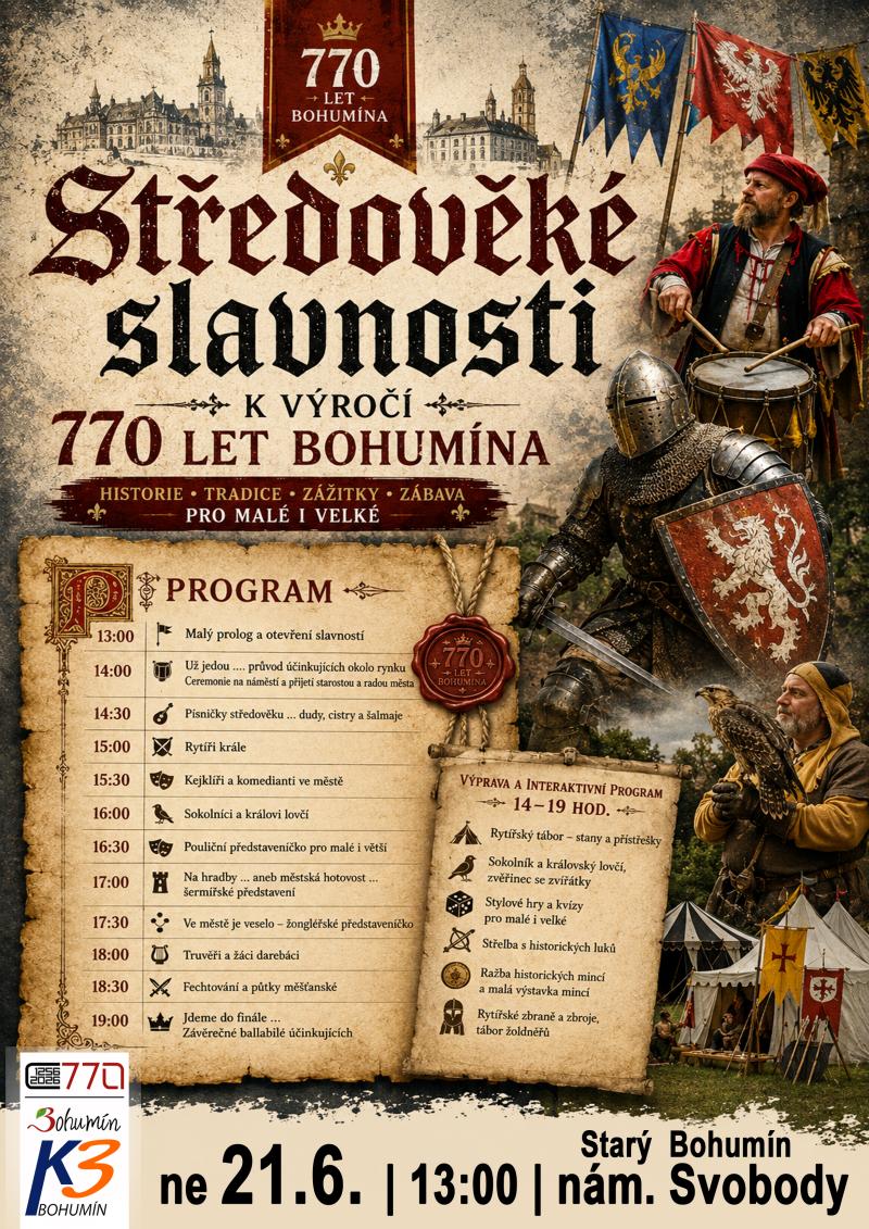 Pozvání na akci - Středověké slavnosti