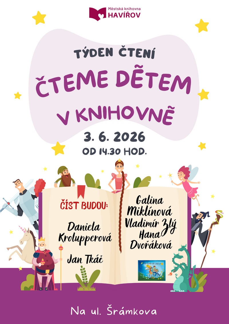 Pozvání na akci - Týden čtení - Čteme dětem v knihovně