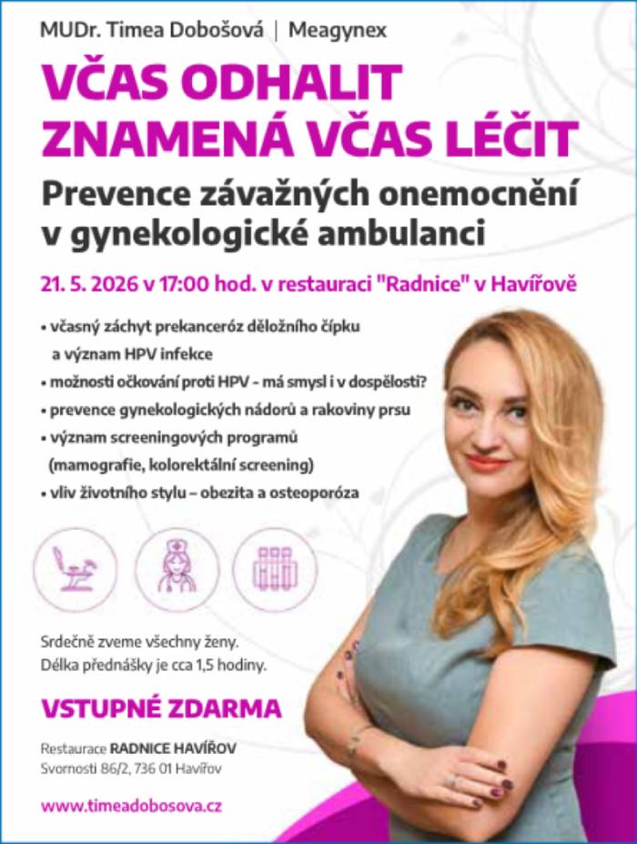 Pozvání na akci - Včas odhalit znamená včas léčit