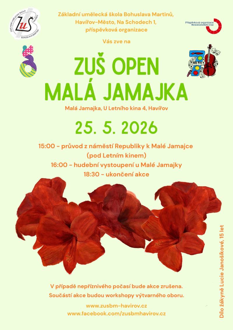 Pozvání na akci - ZUŠ Open Malá Jamajka