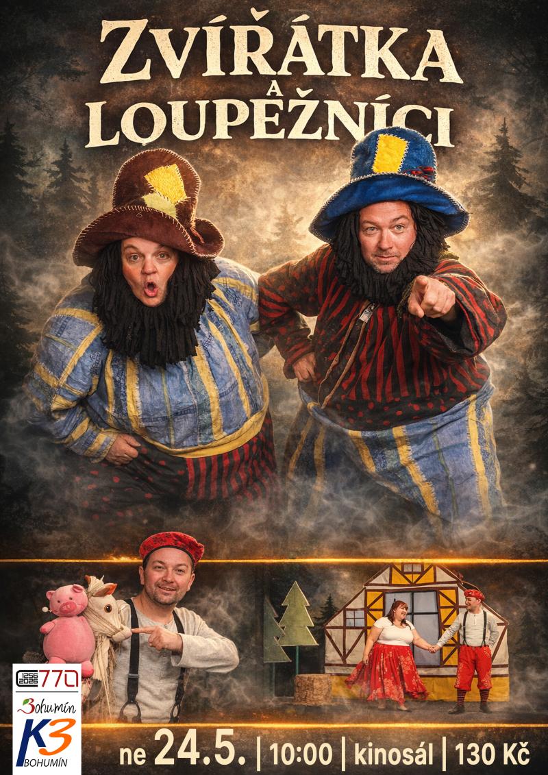 Pozvání na akci - Zvířátka a loupežníci