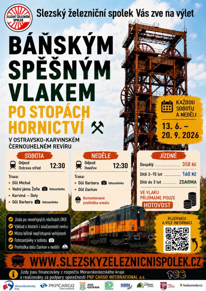 Báňským spěšným vlakem po stopách hornictví