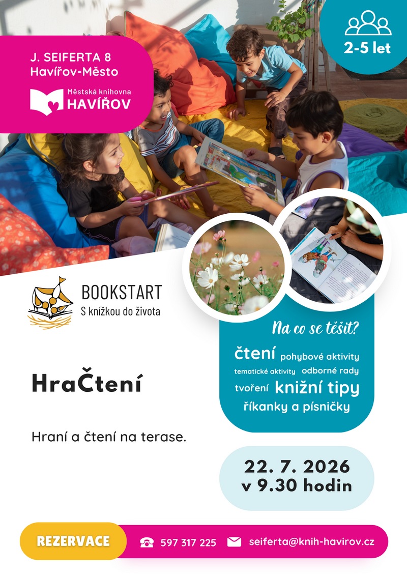 Pozvání na akci - Bookstart - HraČtení