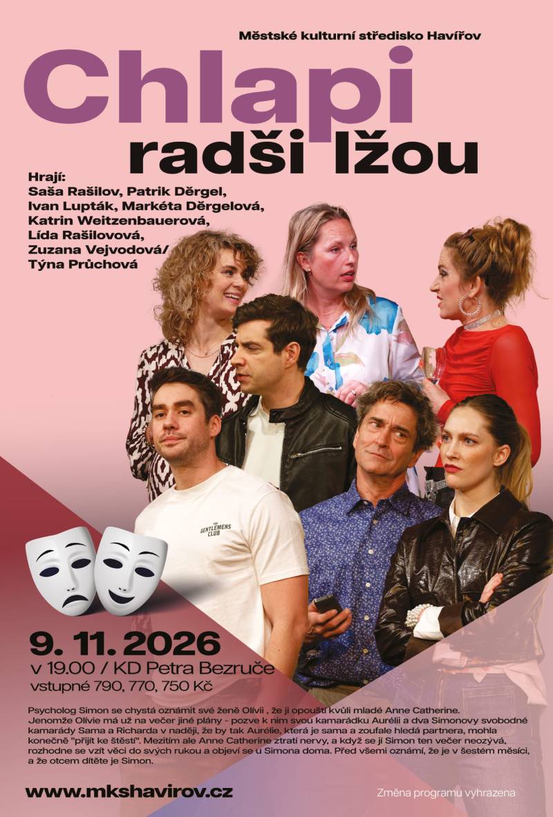 Pozvání na akci - Chlapi radši lžou