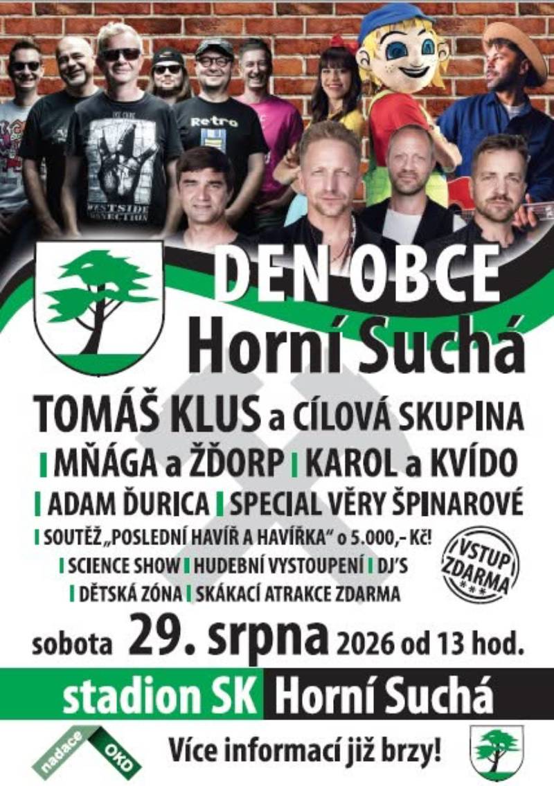Pozvání na akci - Den obce Horní Suchá