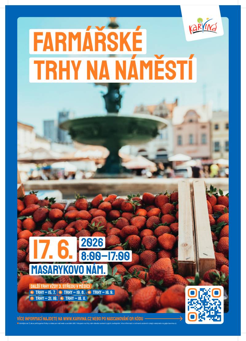 Pozvání na akci - Farmářské trhy na náměstí v Karviné