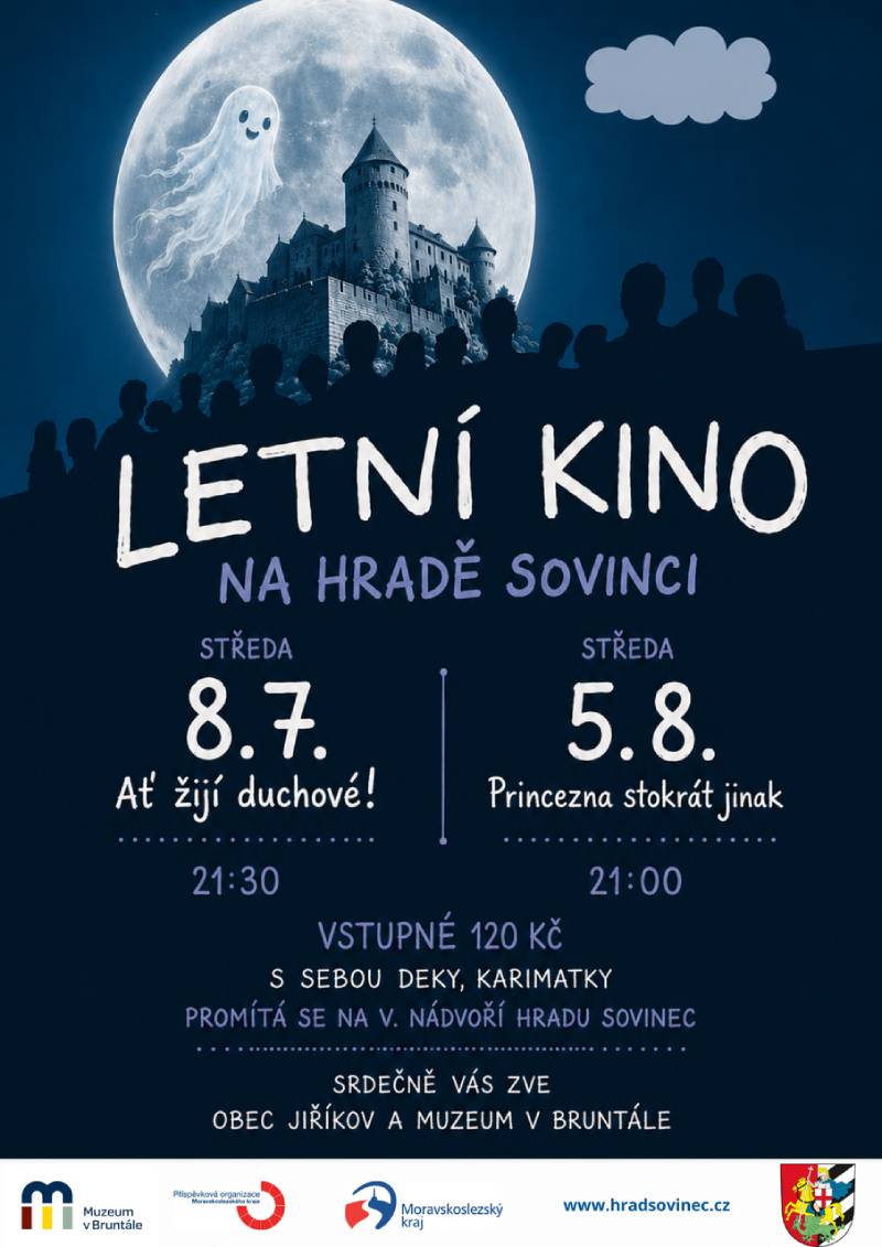 Pozvání na akci - Letní kino na hradě Sovinci