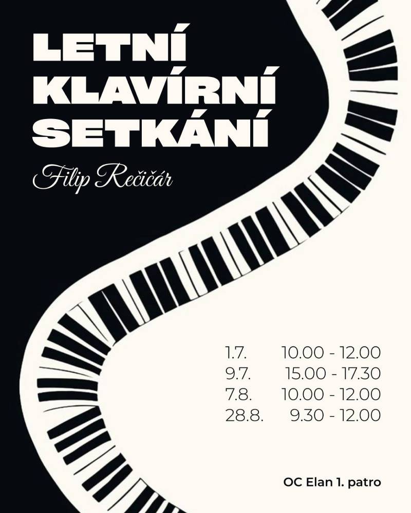 Pozvání na akci - Letní klavírní setkání