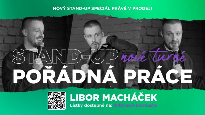 Pozvání na akci - Libor Macháček: „Pořádná práce“ stand-up show