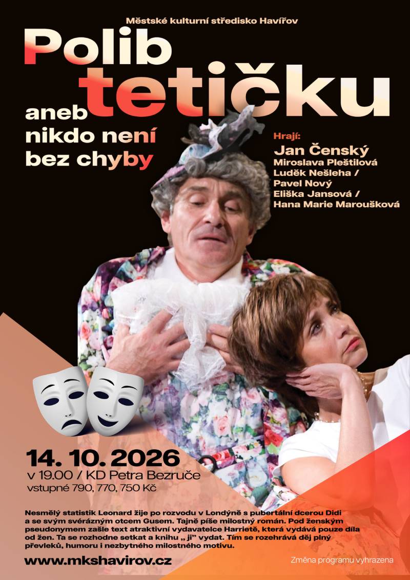 Pozvání na akci - Polib tetičku aneb nikdo není bez chyby