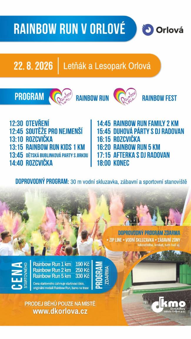 Pozvání na akci - Rainbow Run v Orlové