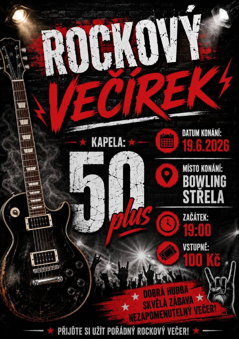 Pozvání na akci - Rockový večírek